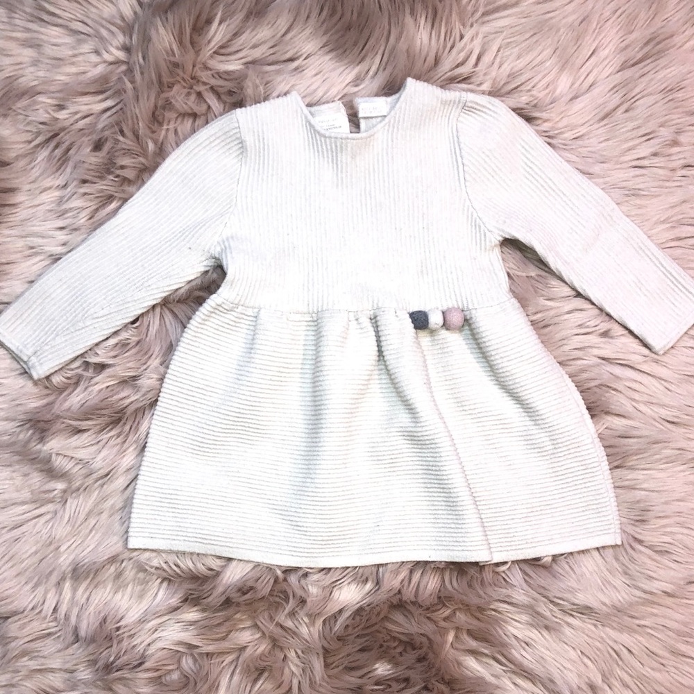 White Long Sleeved Dress